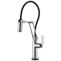 Chrome Articulating Faucet with Industrial Handle O8285