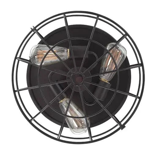 3 - Light 15x22 Caged Dome Flush Mount P73463