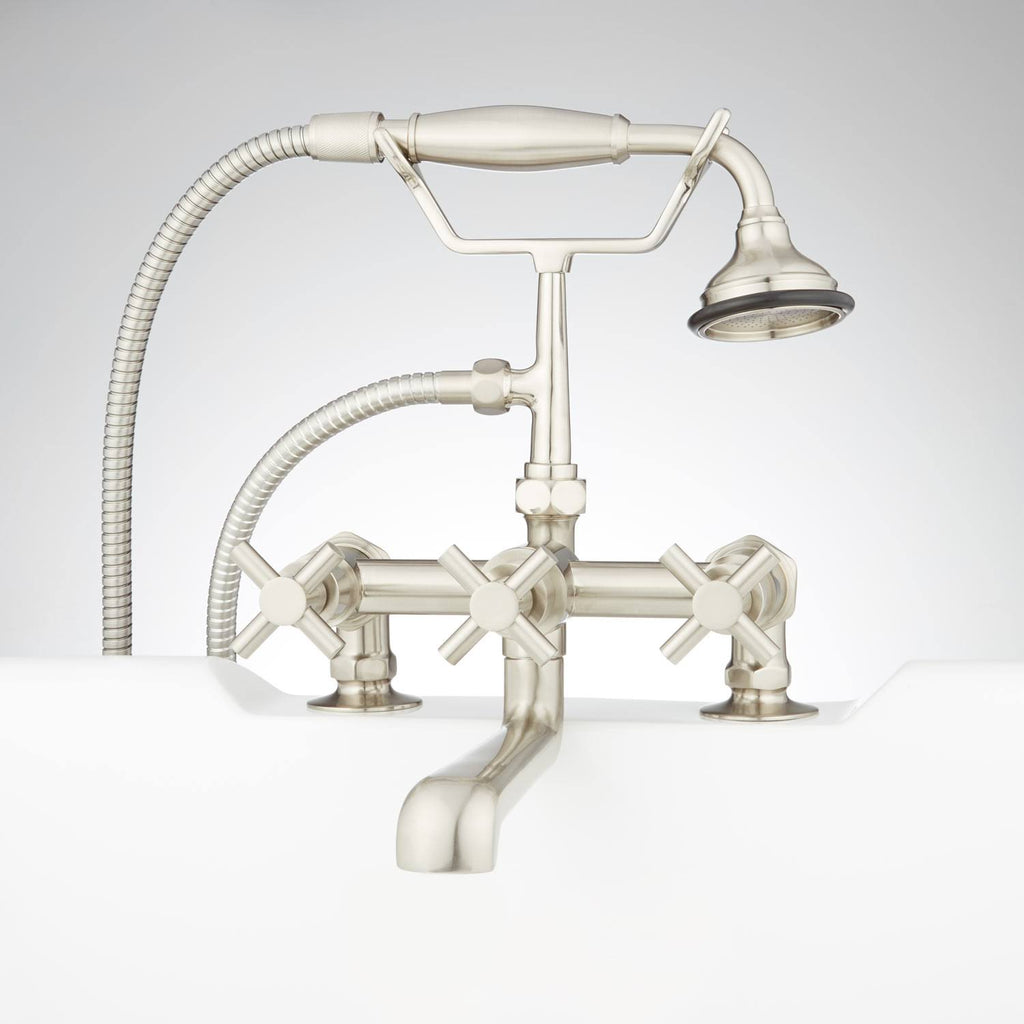 Deck Mounted Tub Filler Faucet with Hand Shower D45090