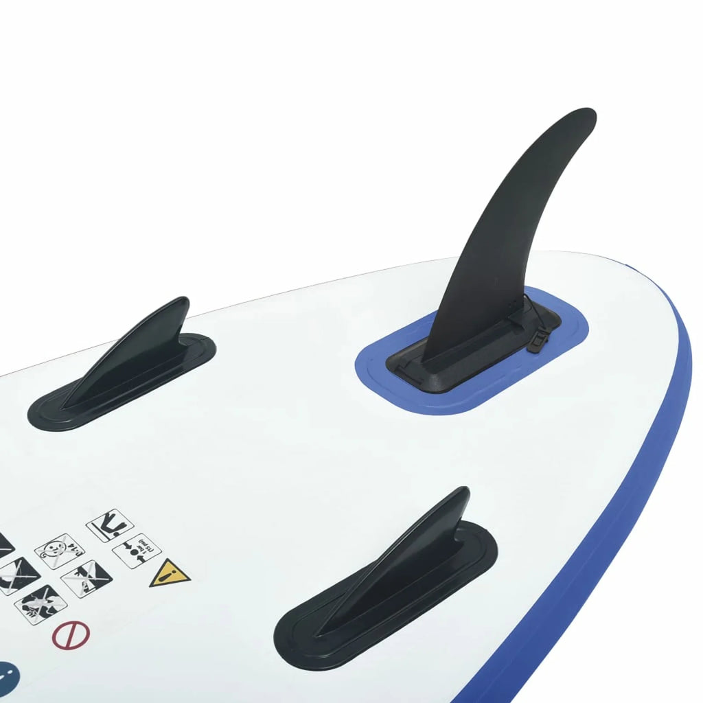 Blue and White Inflatable Paddleboard Set J117464