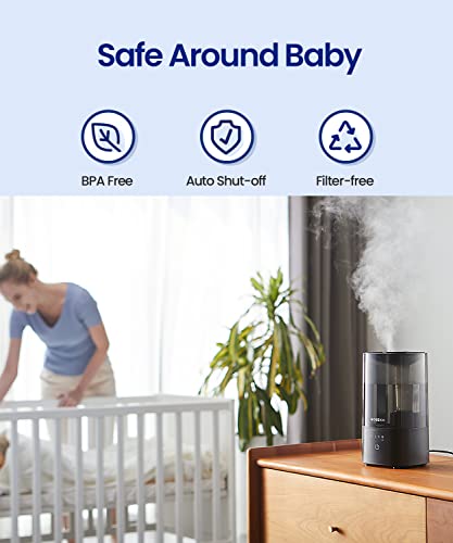 Black Cool Mist Ultrasonic Humidifier B1163