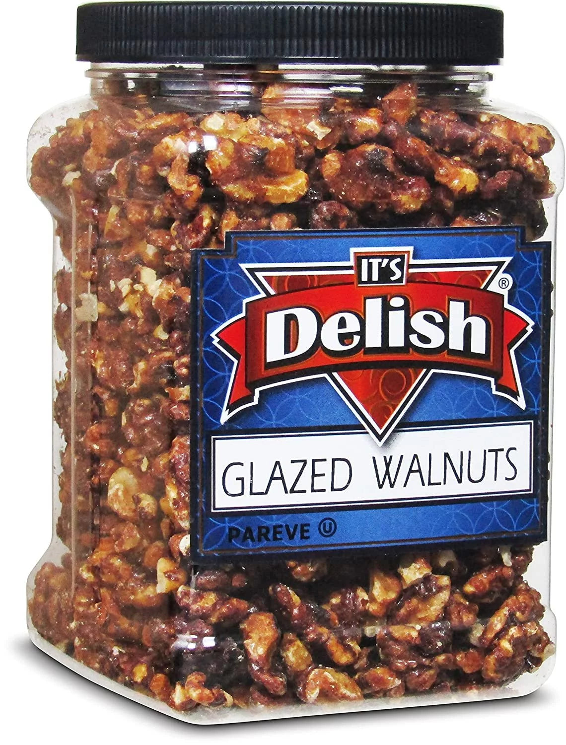 30 Oz Jumbo Reusable Container Jar Glazed Walnuts Y5047