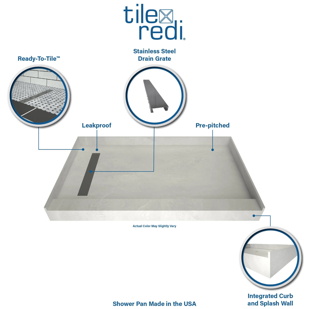 36" X 72" Rectangular Shower Base G2505