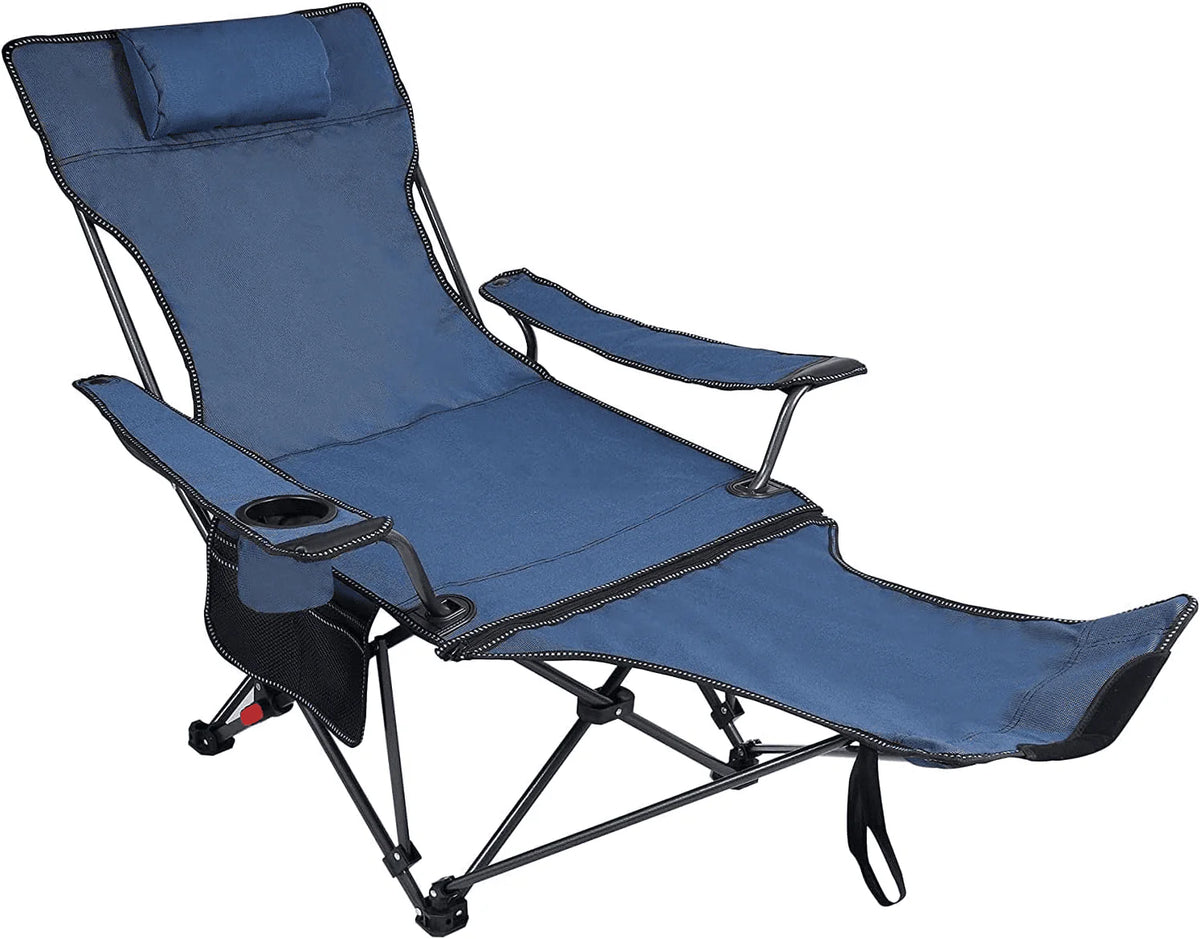 Adjustable Outdoor Folding Chair with Footrest I3034