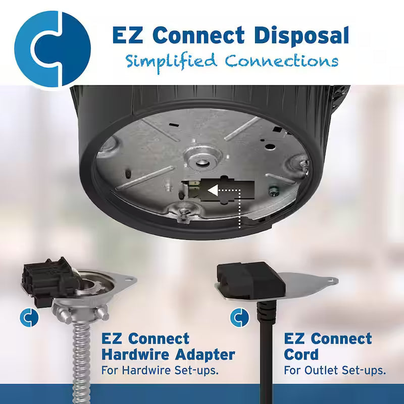 3/4 HP Continuous Feed Garbage Disposal with Power Cord O5054