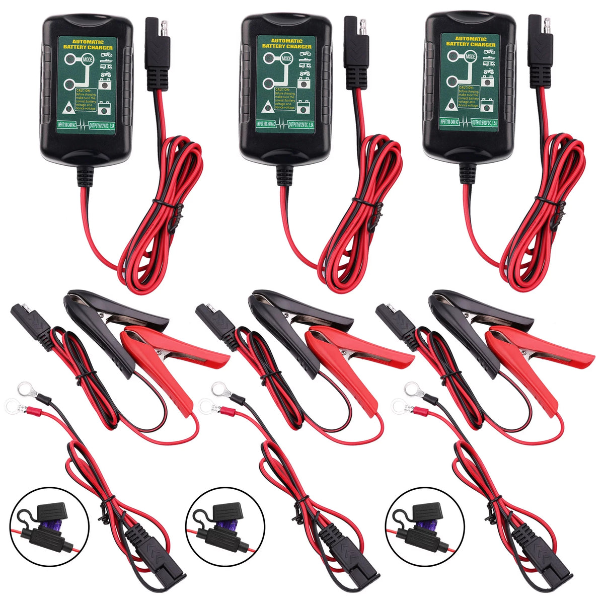 6V 12V 1.5A Automatic Battery Trickle Charger K490634