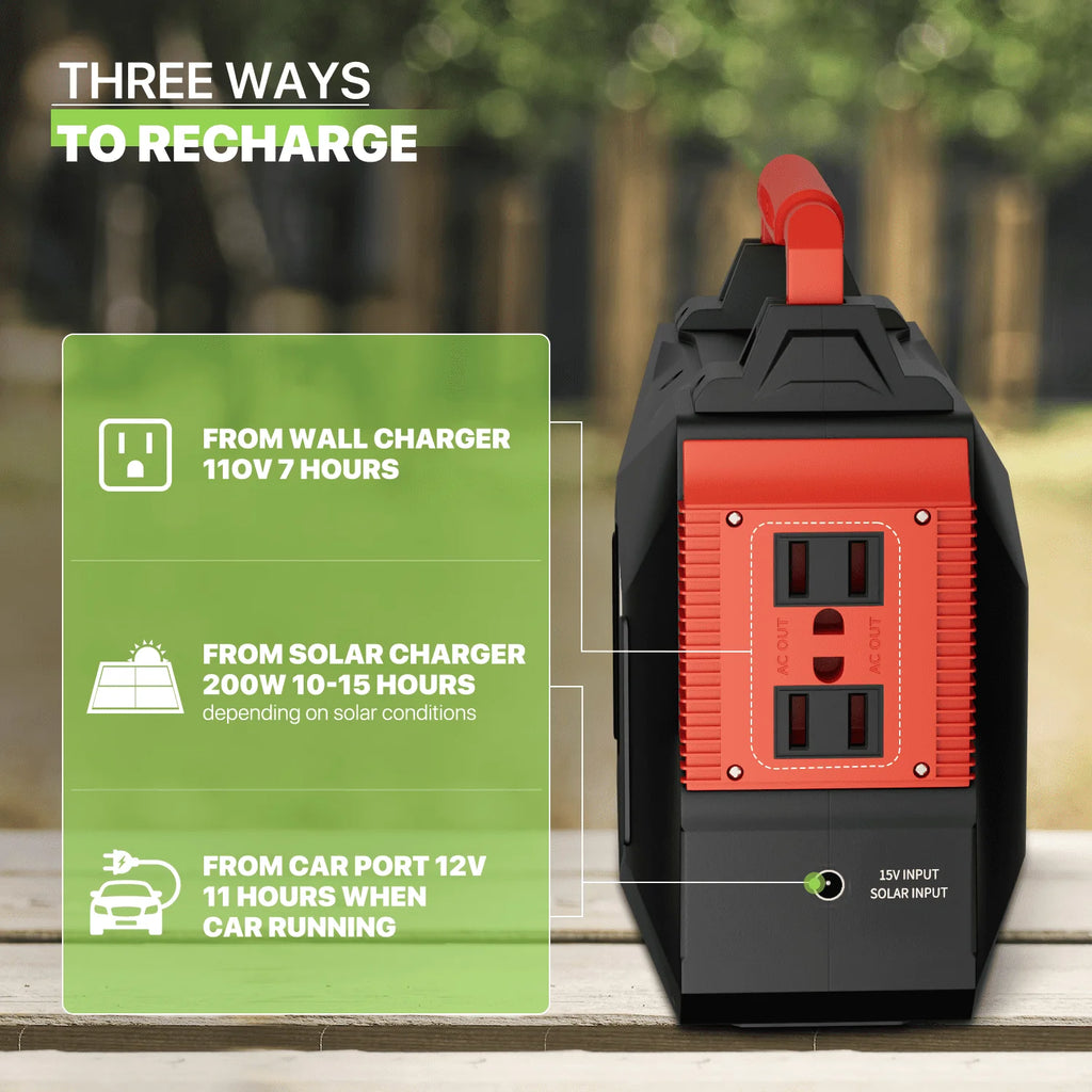 12V 300W 10A Portable Power Station 250Wh Lithium Battery with LED Light S48478