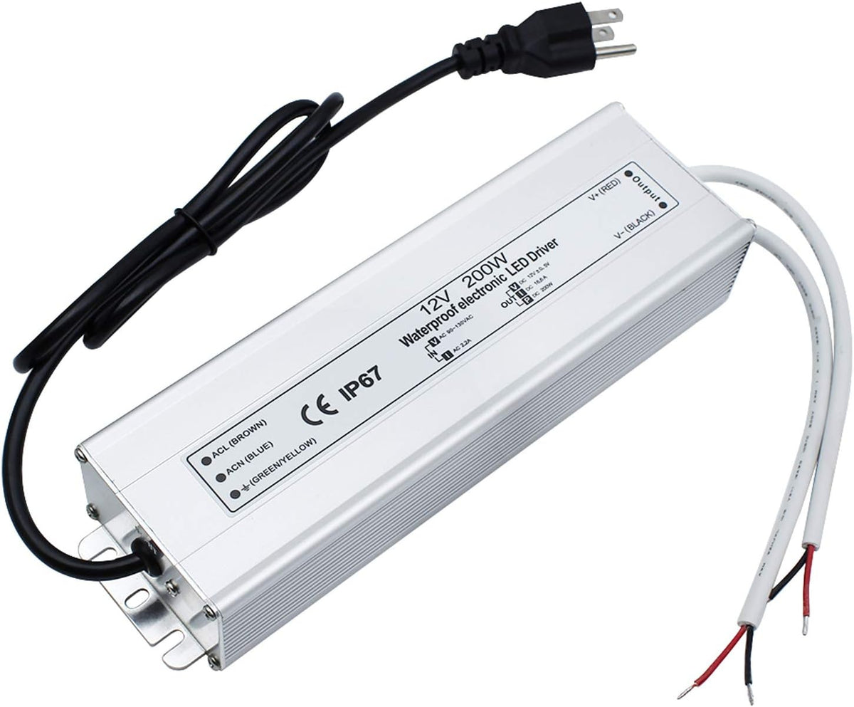 200W 110V AC to 12V DC LED Power Supply Driver P918291
