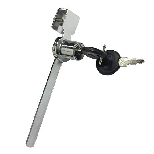 Sliding Glass Door Ratchet Lock with Chrome Finish - 2 Pack D75291