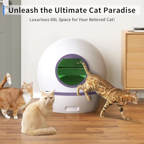 Self Cleaning Automatic Cat Litter Box 60L White C684