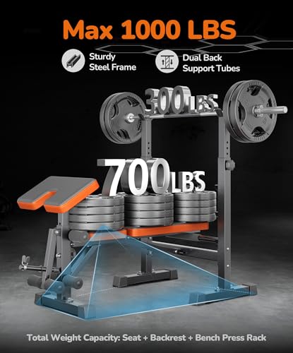 6 in 1 Adjustable Weight Bench Set O882