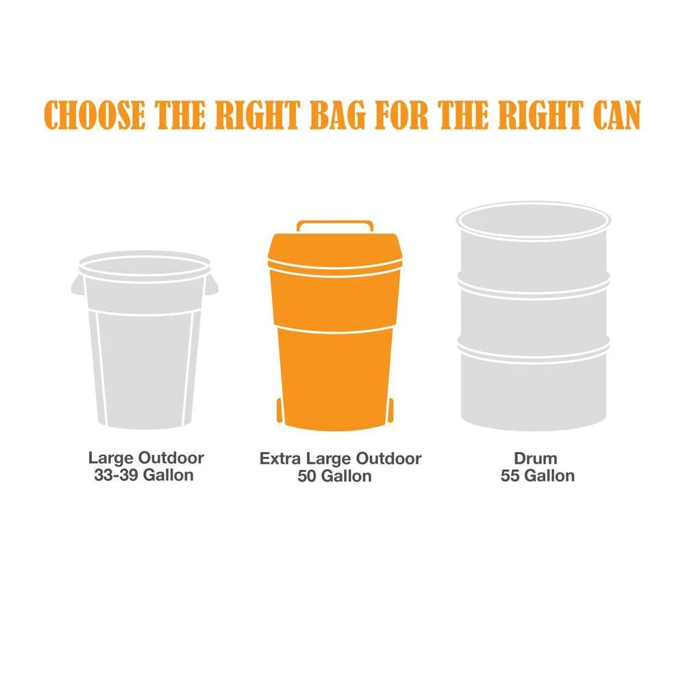 50 Gallon Clear Trash Bags (50-Count) Q89341