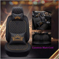 Car Seat Covers 5 Seats Full Set Black-Pink Q278
