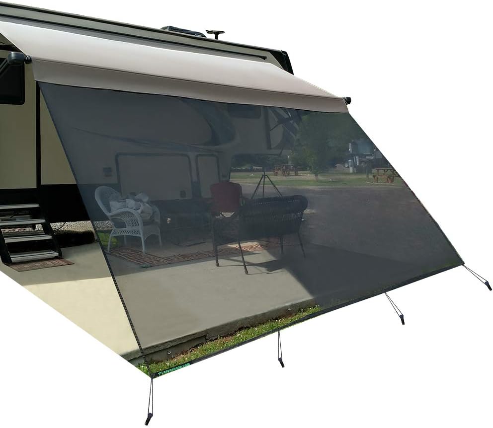 10'X20'3'' Black Mesh Sunshade Screen B33011
