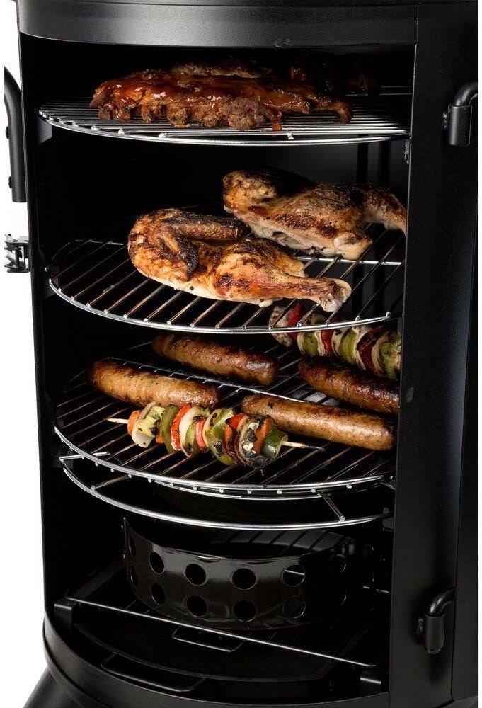 Heavy-Duty Vertical Charcoal Smoker S77310