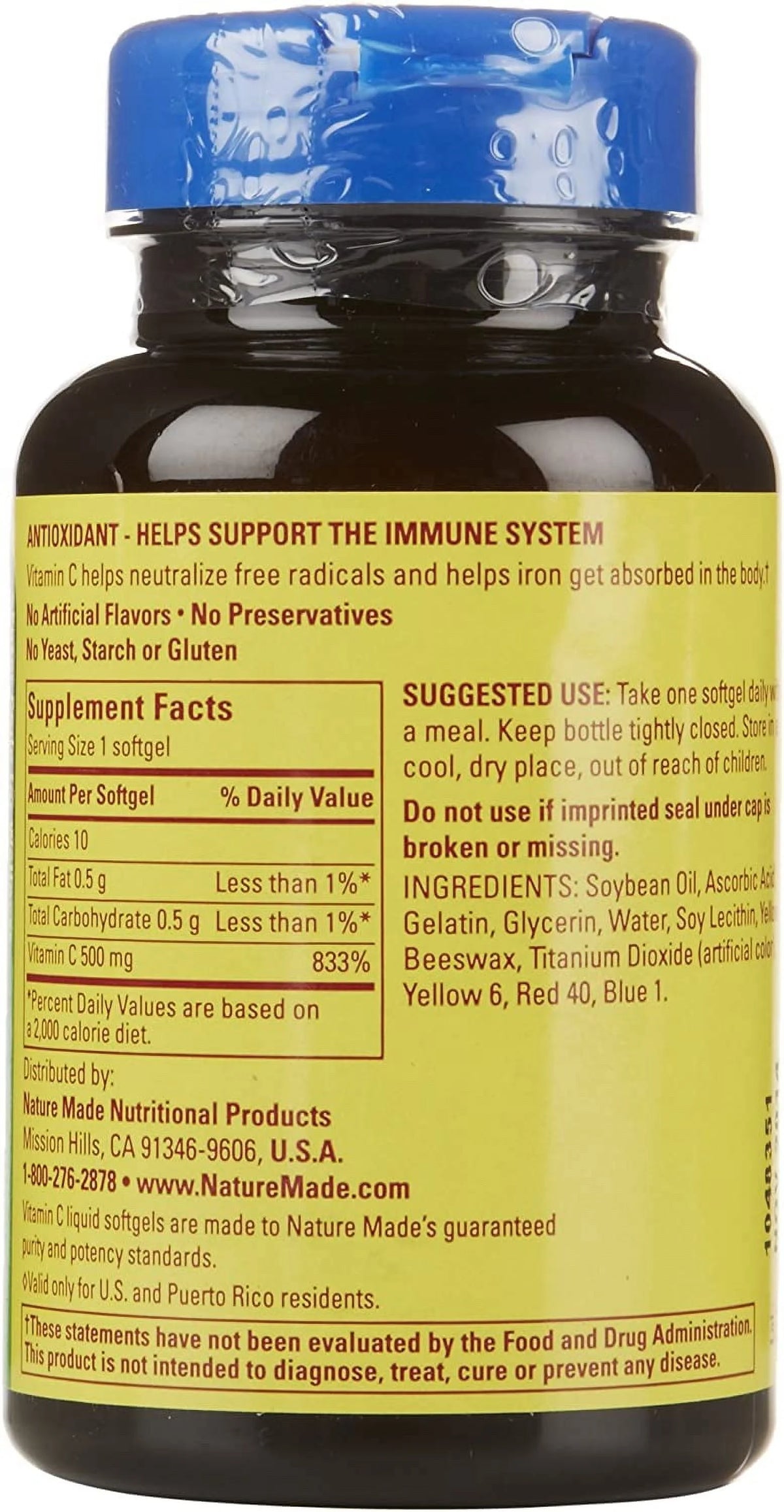 Vitamin C 500 mg 60 Softgels W474