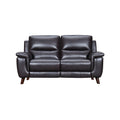 Brown Leather Power Recliner Loveseat with USB N51379