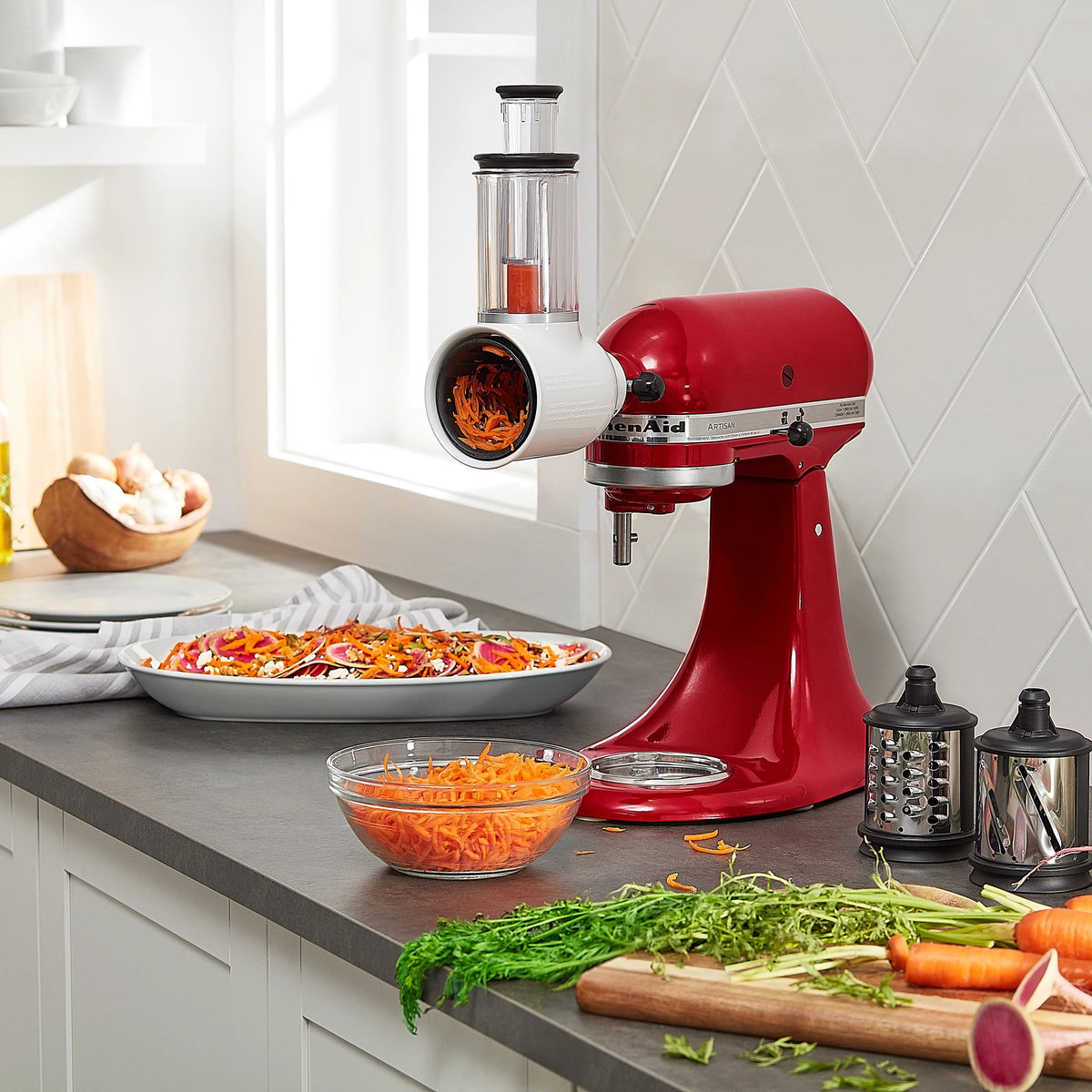 White Slicer/Shredder Attachment S5396