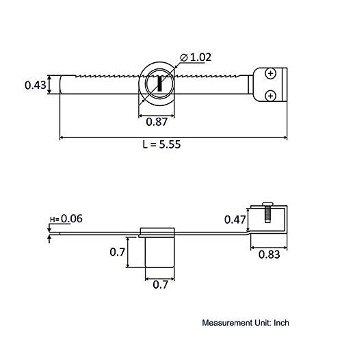 Sliding Glass Door Ratchet Lock with Chrome Finish - 2 Pack D75291