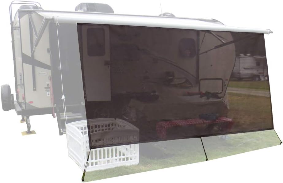 10'X20'3'' Black Mesh Sunshade Screen B33011