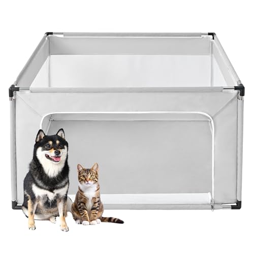 42x42x26 Inches Dog Playpen with Door Y3601