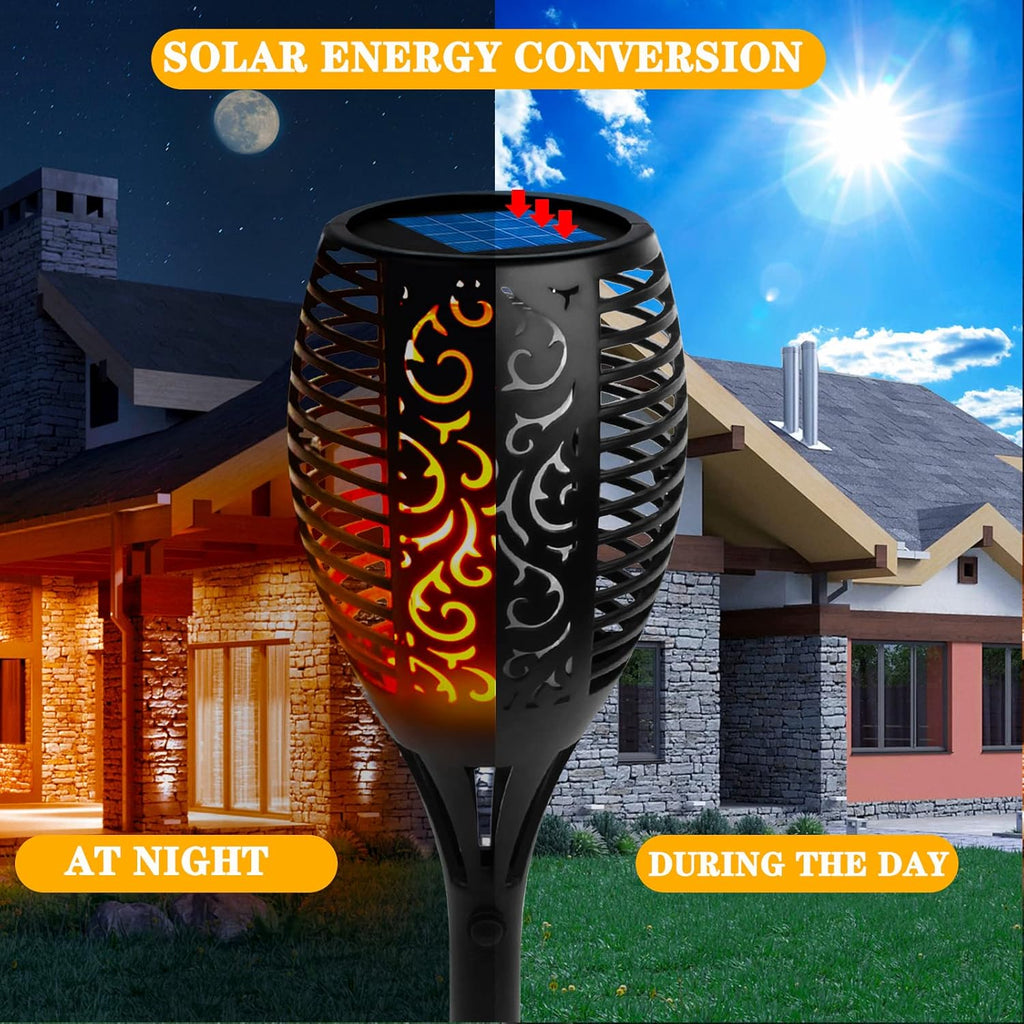 4 Pack Solar Waterproof Torch Light K556862