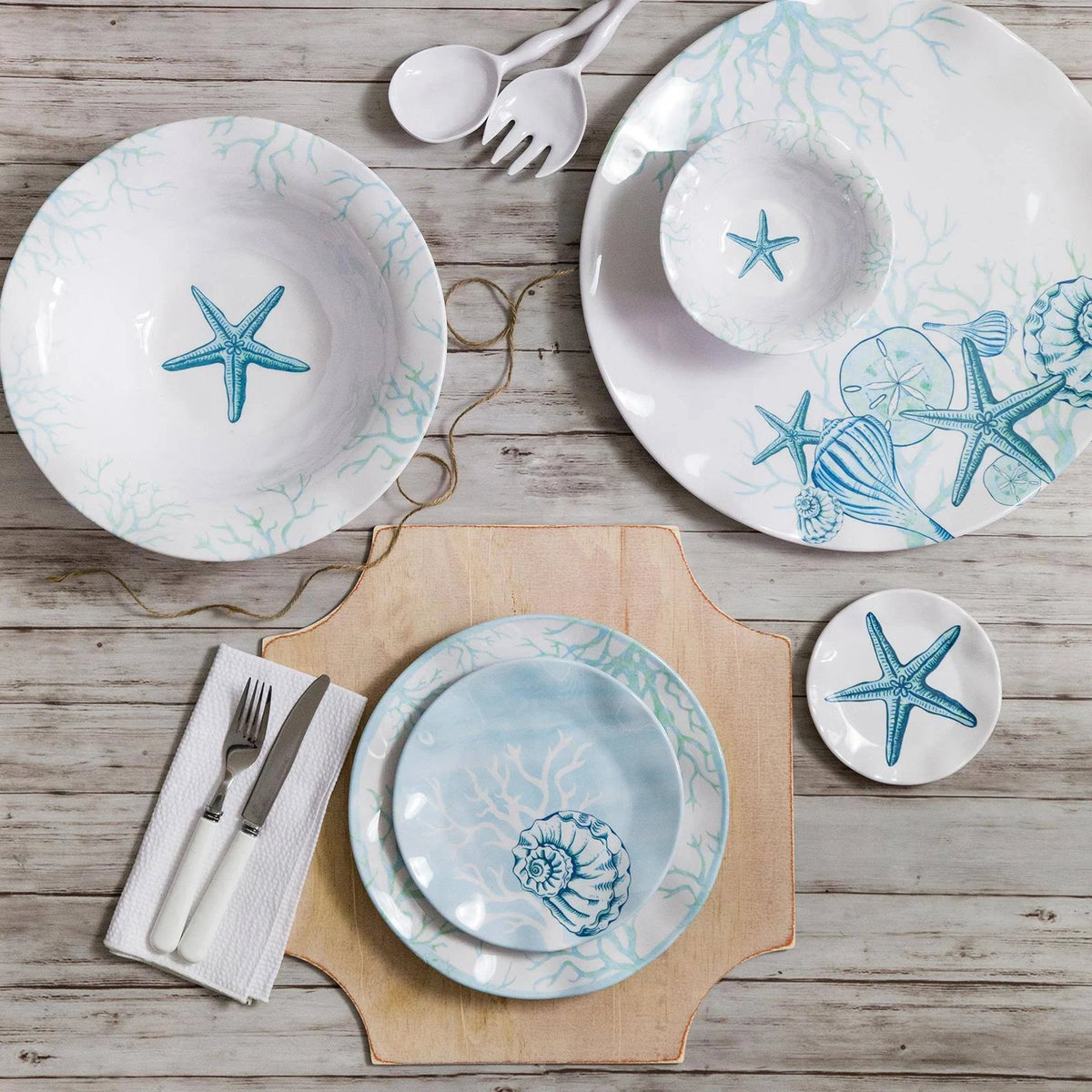 4-pc Melamine Dinner Plate Set D32729