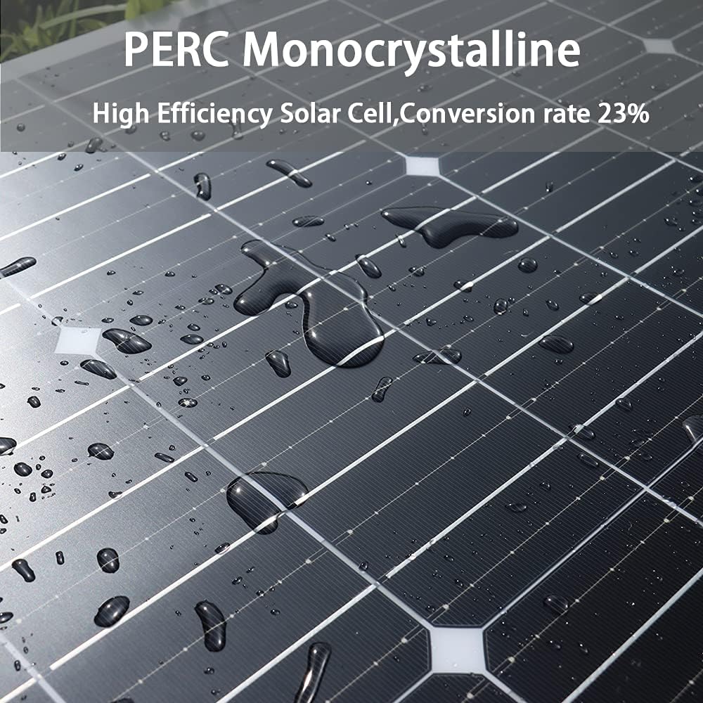 Flexible Solar Panel 100W 12V Monocrystalline Solar Kit with Charge Controller X83745