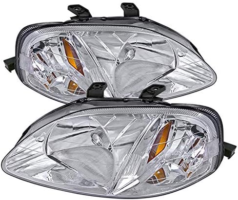Smoke Headlights Head Lamps Replacement Pair E37380