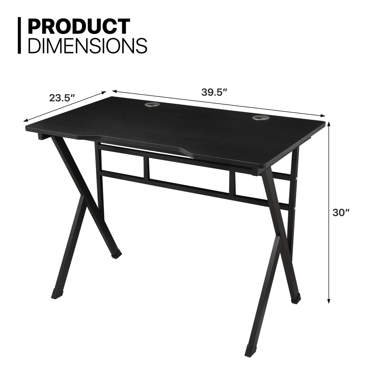 Black Portable Computer Desk and Rolling Swivel Task Seat R61374