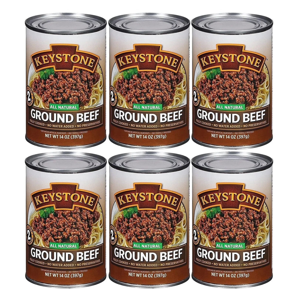 (12 Pack) Ground Beef 14 oz Can Fully Cooked X591866