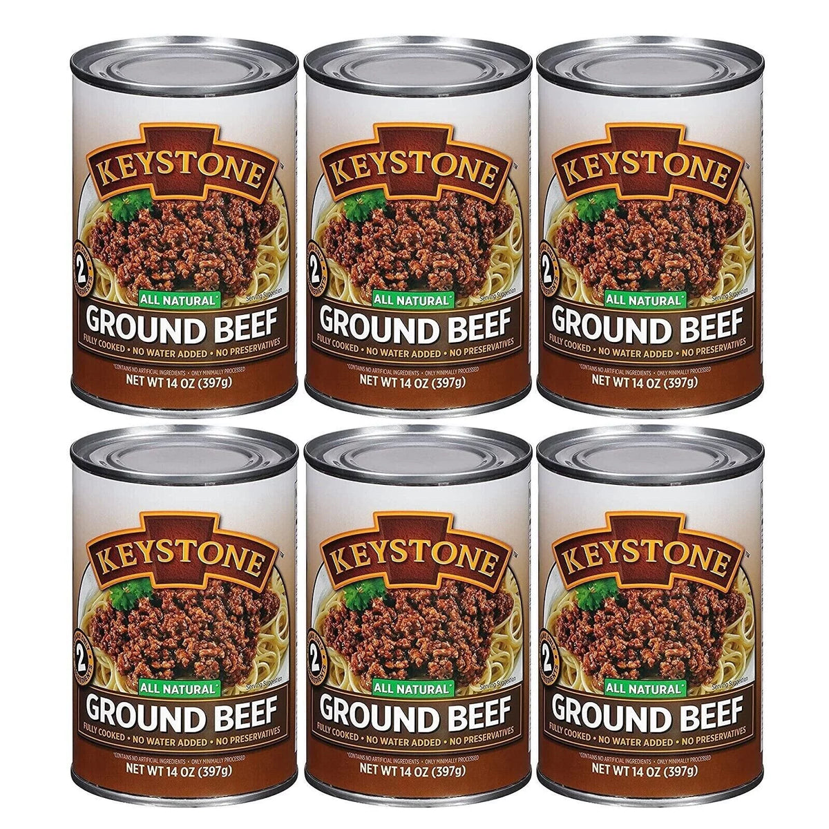 (12 Pack) Ground Beef 14 oz Can Fully Cooked X591866
