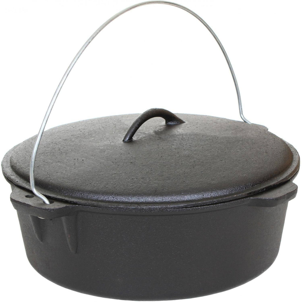 12-Quart Seasoned Cast Iron Dutch Oven C4046
