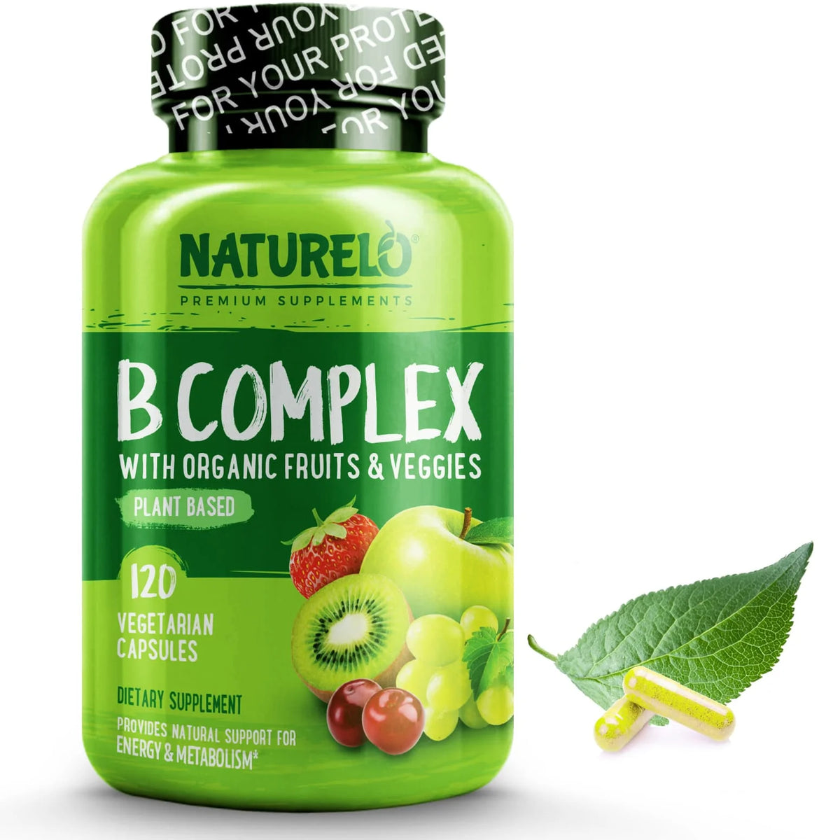 Vitamin B Complex with Methyl B12 Methyl Folate 120 Capsules G1840