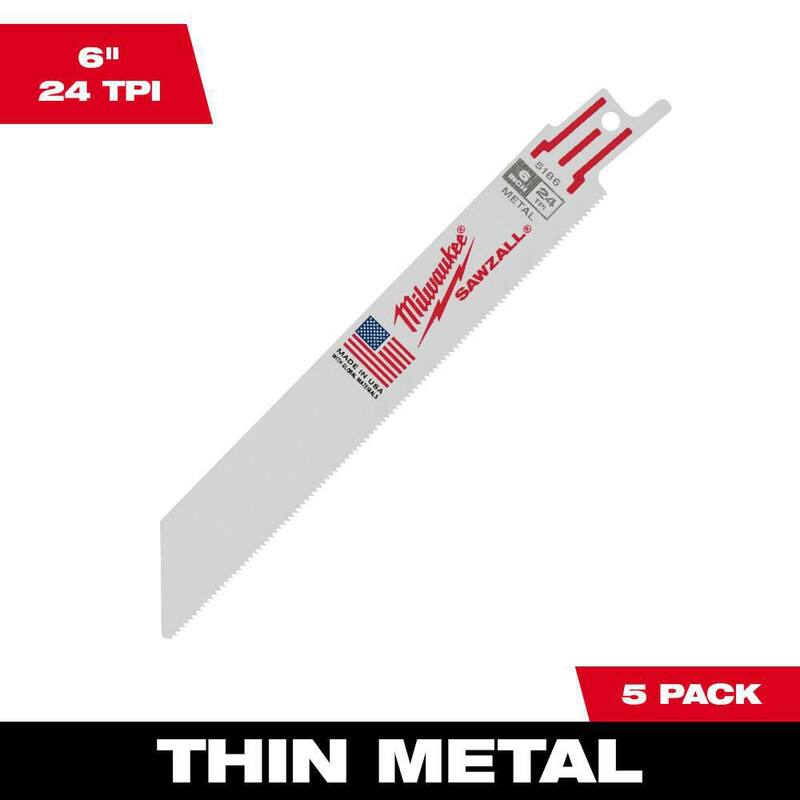 24 TPI Reciprocating Saw Blades 5-Pack D3944