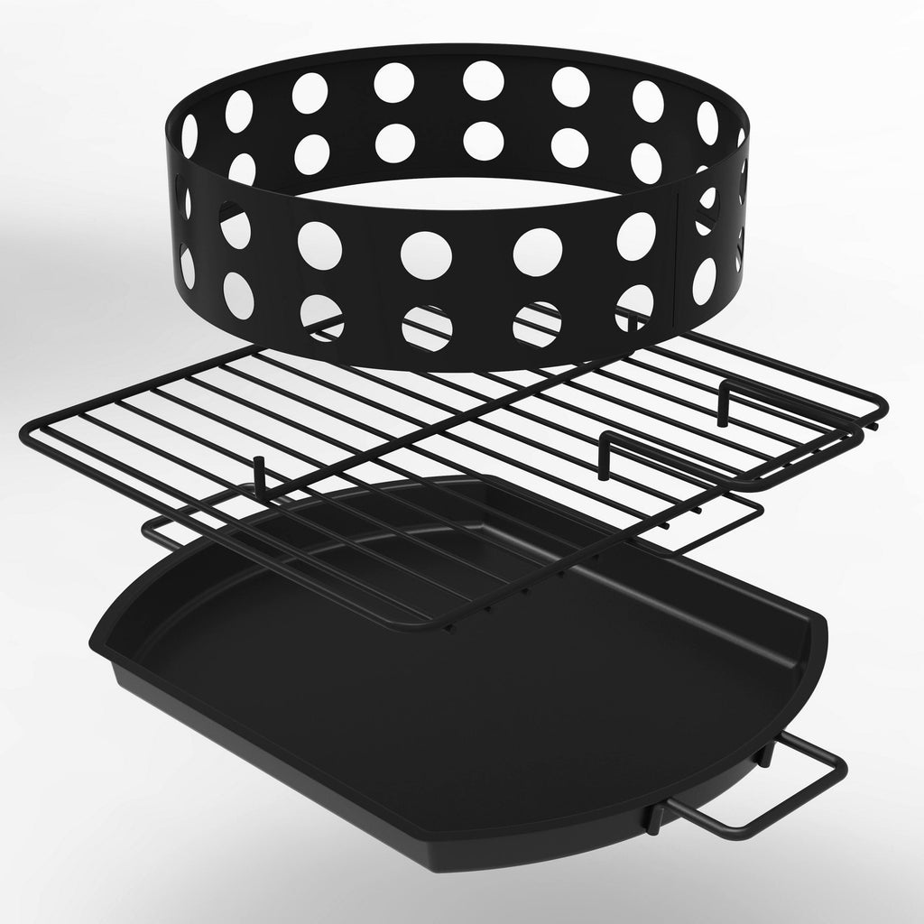 Heavy-Duty Vertical Charcoal Smoker S77310