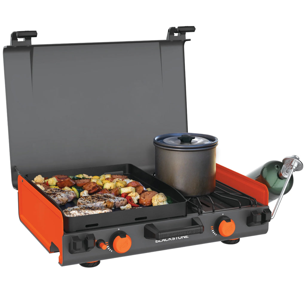 14” Propane Camping Griddle with Side Burner J587021