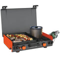 14” Propane Camping Griddle with Side Burner J587021