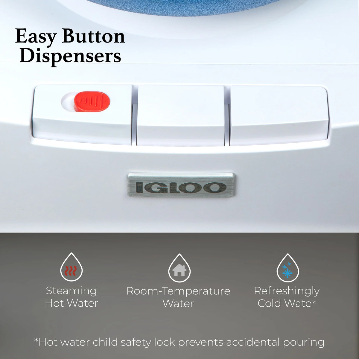 White Top Loading Hot & Cold Water Dispenser U385785