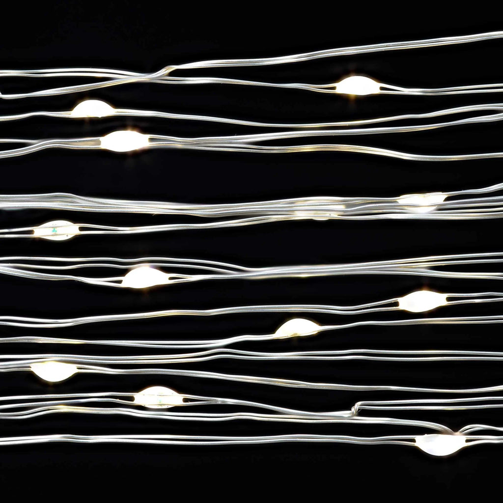 50-Count Warm White LED Wire Lights with 8 Lighting Modes I9063