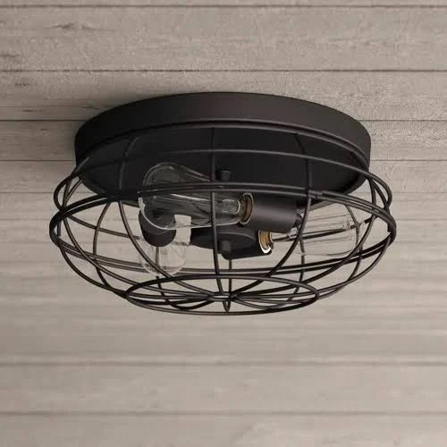 3 - Light 15x22 Caged Dome Flush Mount P73463
