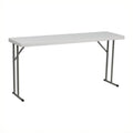 White Plastic Folding Training Table K915