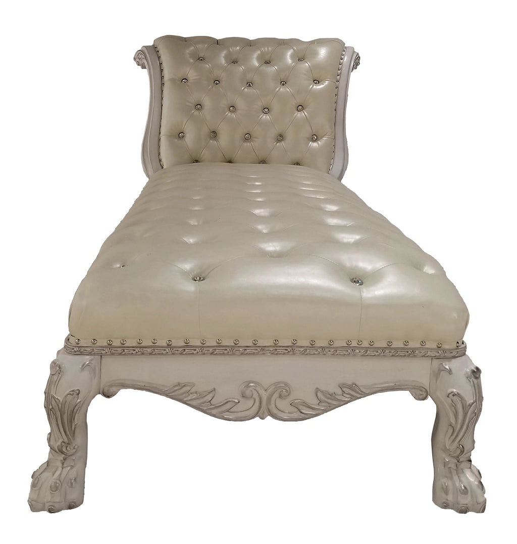 Faux Leather Button Tufted Chaise O164455