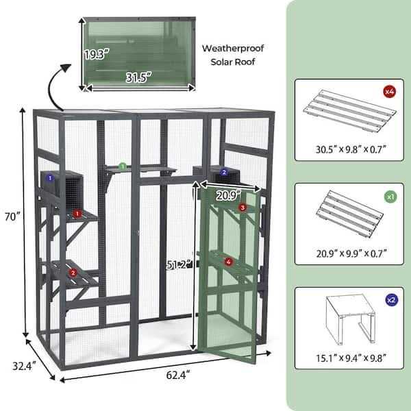 Large Catio Cat Enclosure Playpen W783173