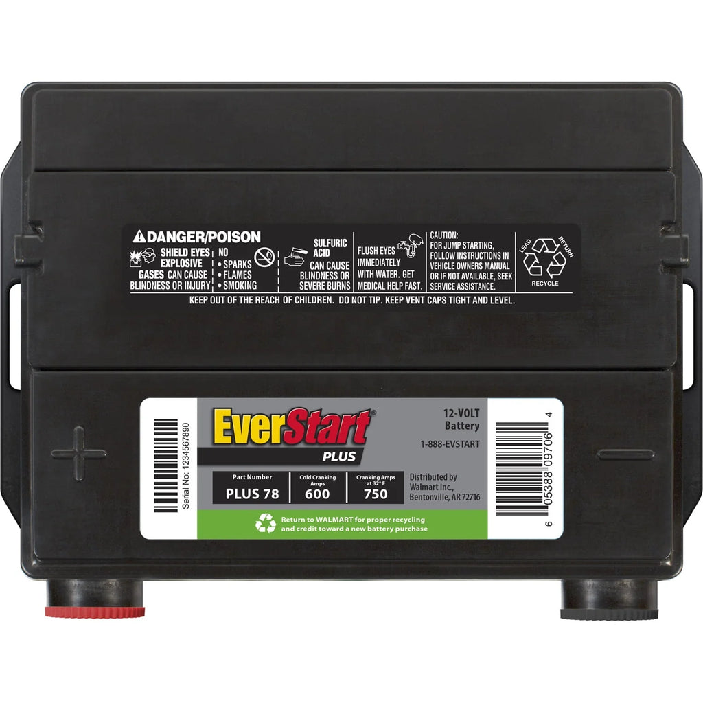 Lead Acid Automotive Battery Group 78 12 Volt 600 CCA Q821