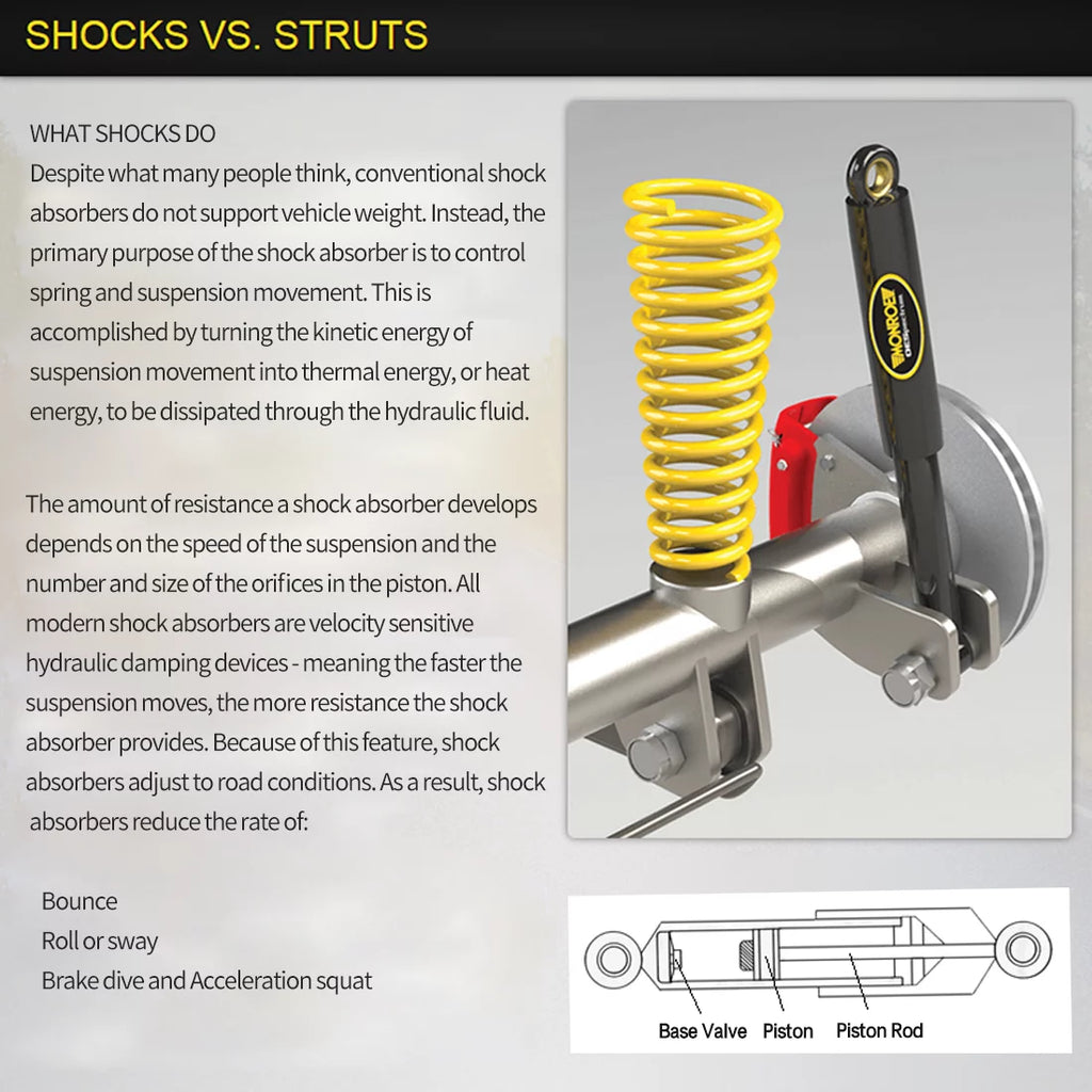 Shock Absorber Front Rear Pairs B52303