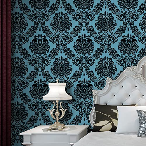 Damask Peel and Stick Wallpaper 17.7" x 32.8ft Vinyl Roll W2346
