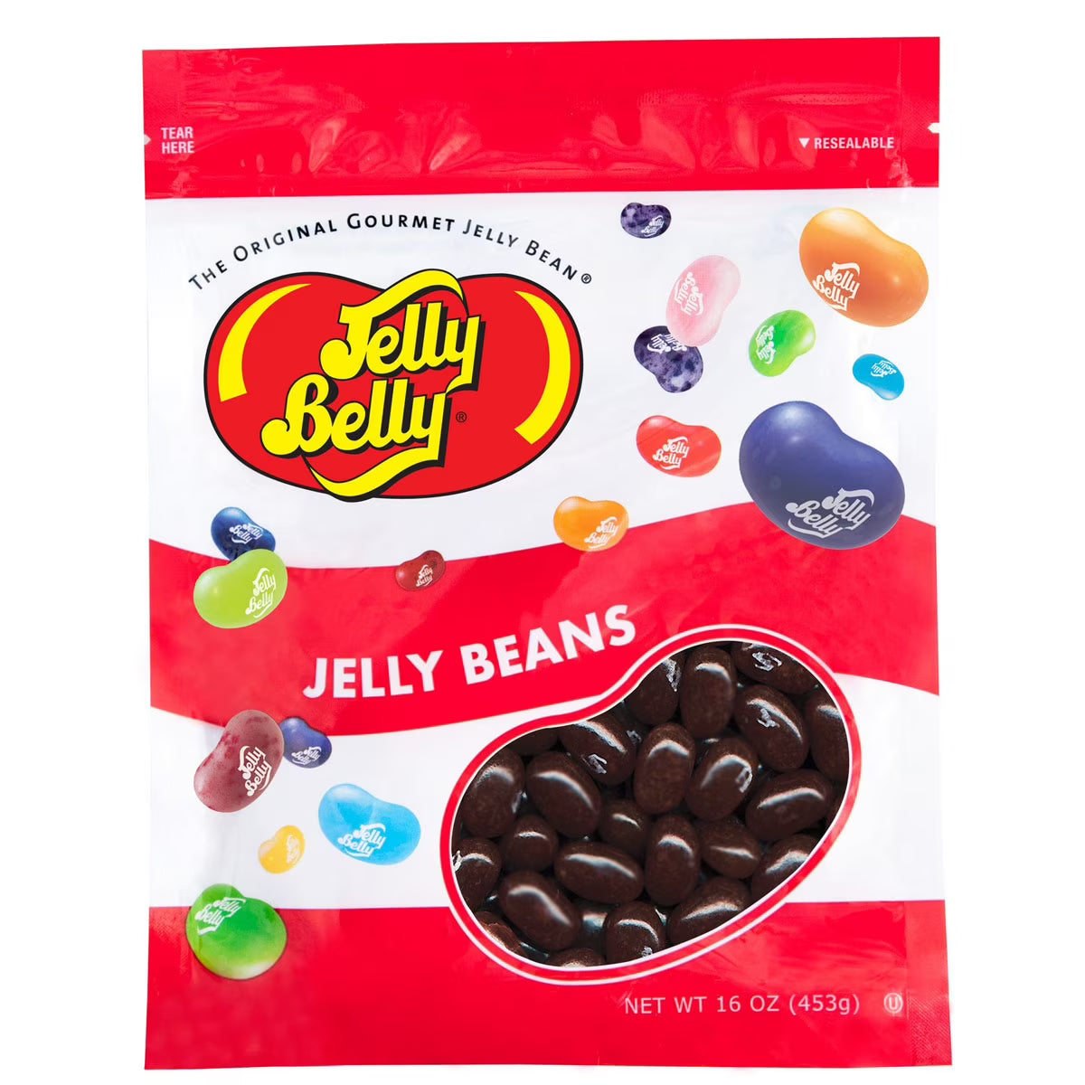 Chocolate Pudding Jelly Beans, 1 Pound (16 Ounces), Resealable Bag J3666
