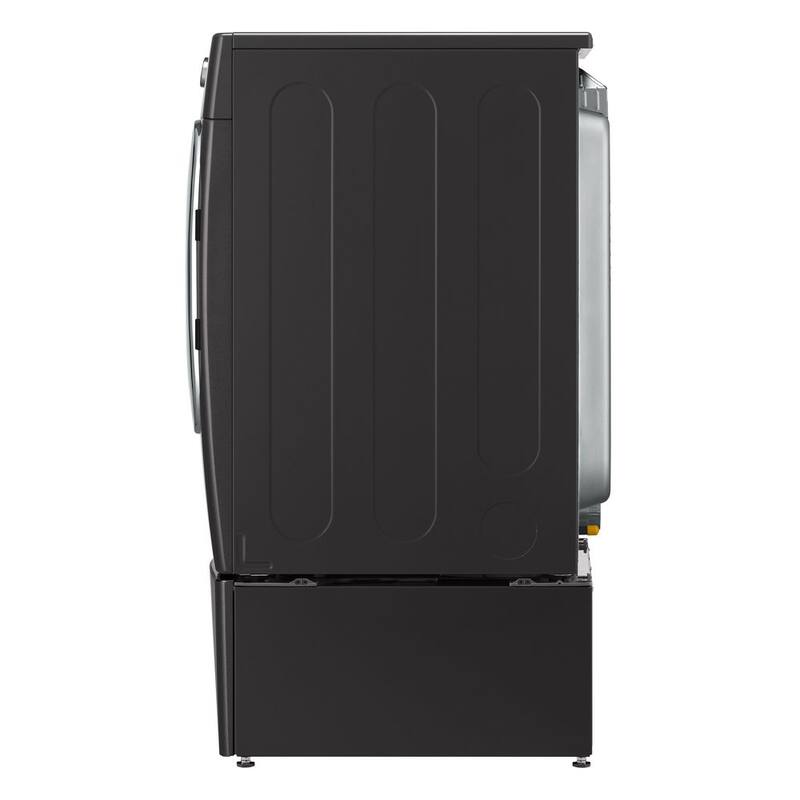 29 in. Laundry Pedestal with Storage Drawer in Black Steel B9816