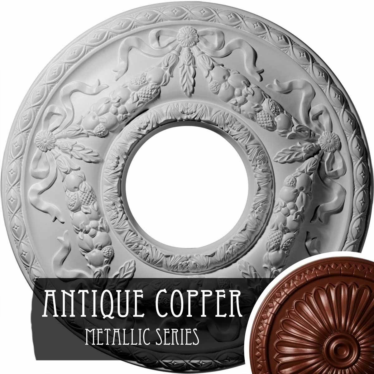 22 1/8x22OD x 7 1/4x22ID x 1 3/4x22P Ceiling Medallion U4578